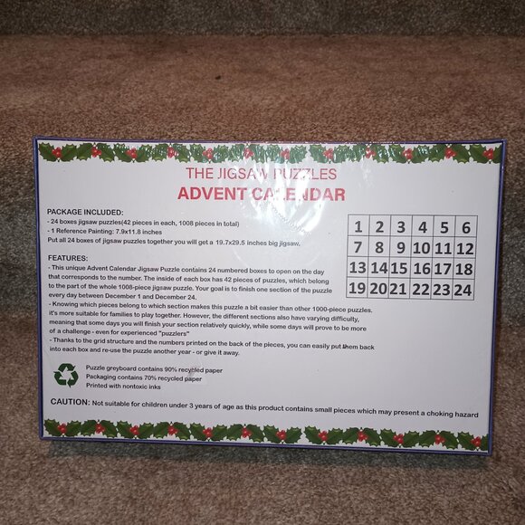 NEW Advent Calendar 2023 Christmas Scene Jigsaw Puzzles - Picture 4 of 10